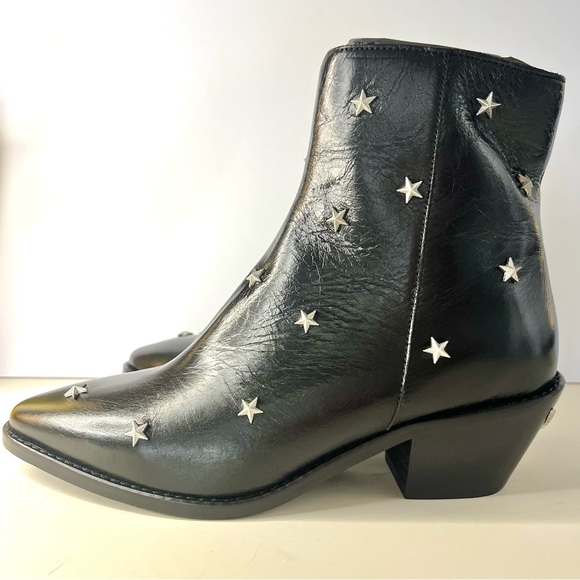 Zadig and Voltaire Tyler Star Studded Boots in Black Size 7 (38) NIB - Picture 11 of 14